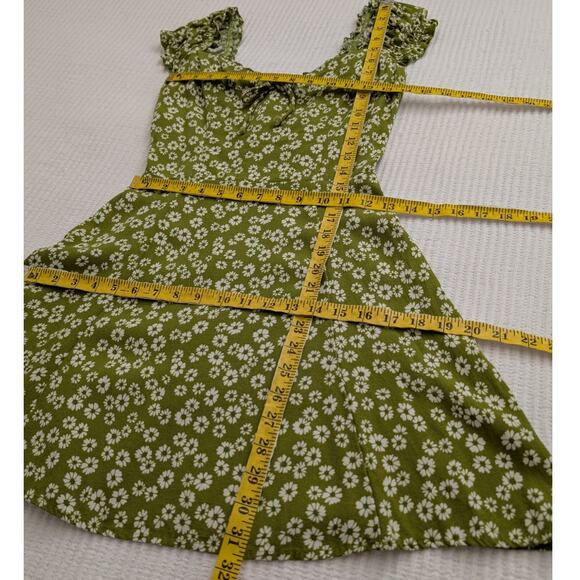 Reformation Pacey Green Floral Fennel Dress - Picture 14 of 16